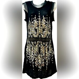 ✨ Anis.A Stunning Black Dress with Sequins and Beading ✨